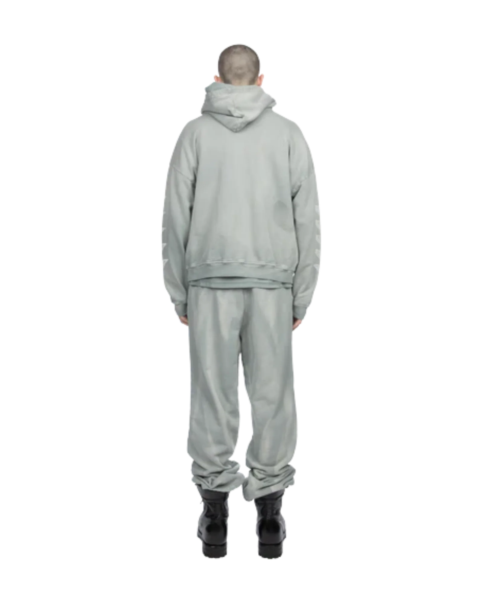 Alexander Digenova Logo Hoodie Thrashed Sky Blue - Image 5
