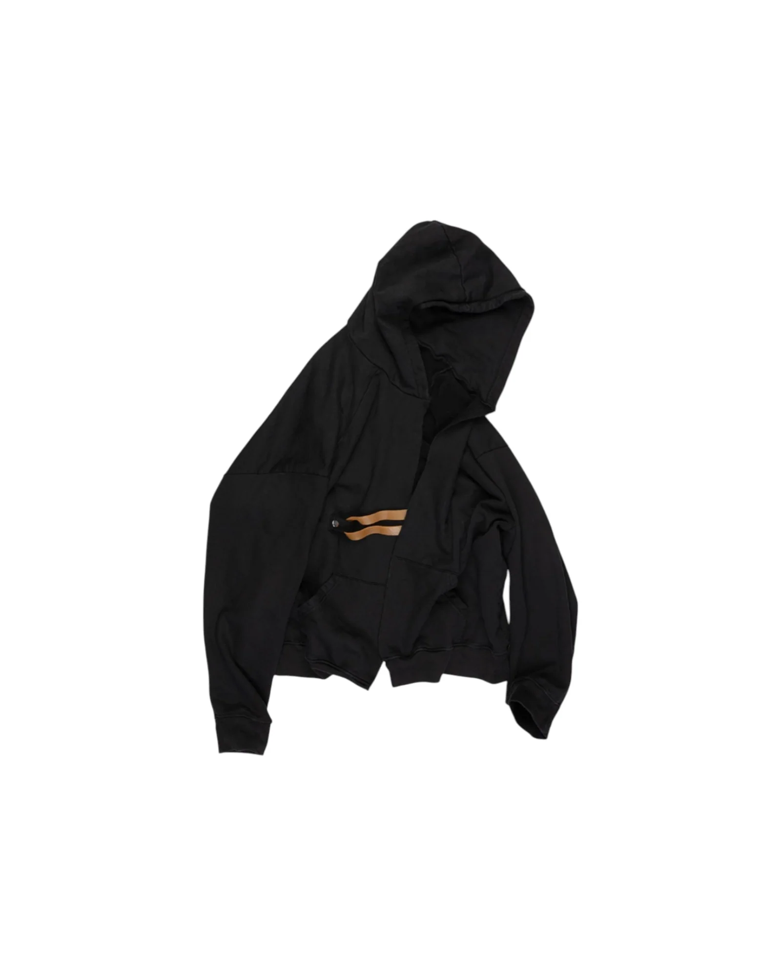 Alexander Digenova Rubber Band Hoodie Black