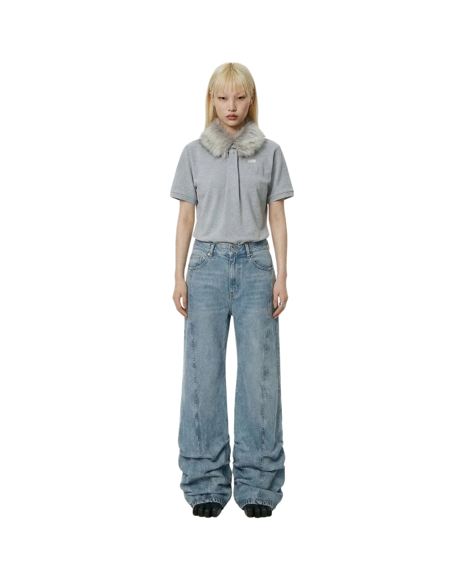 Avavav Polo Shirt Grey Fur - Image 4