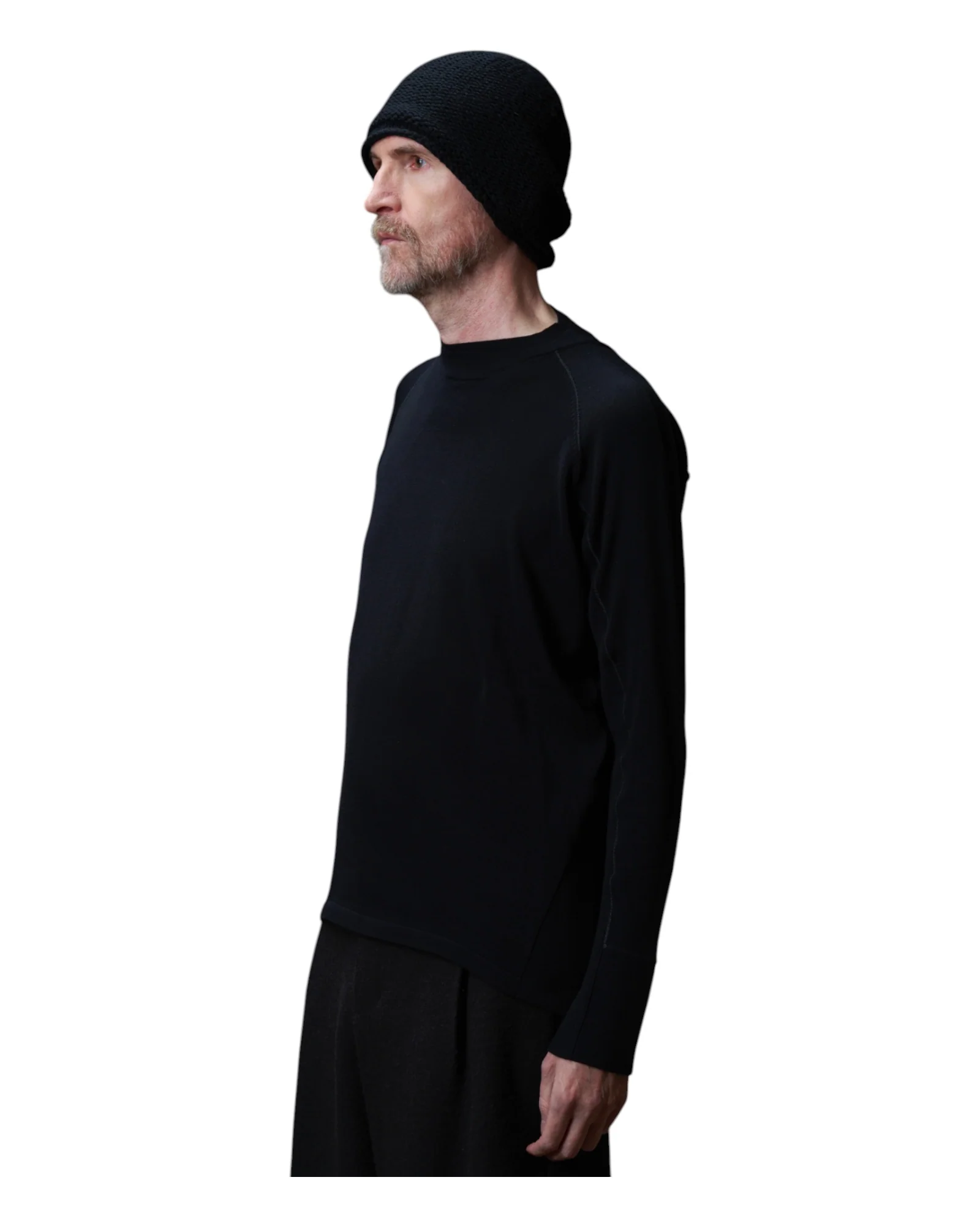 Devoa Knit Long Sleeve Black - Image 3