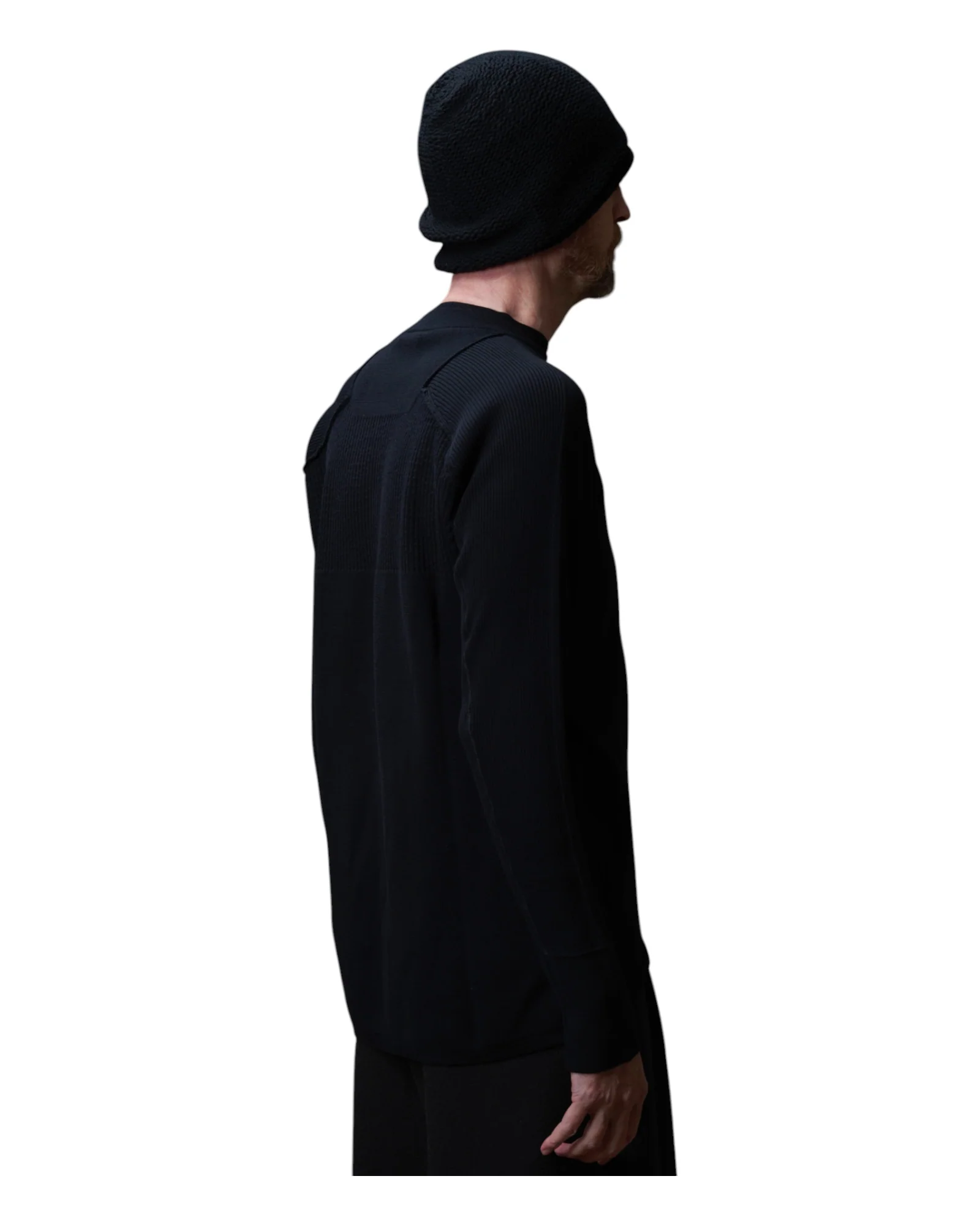 Devoa Knit Long Sleeve Black - Image 4