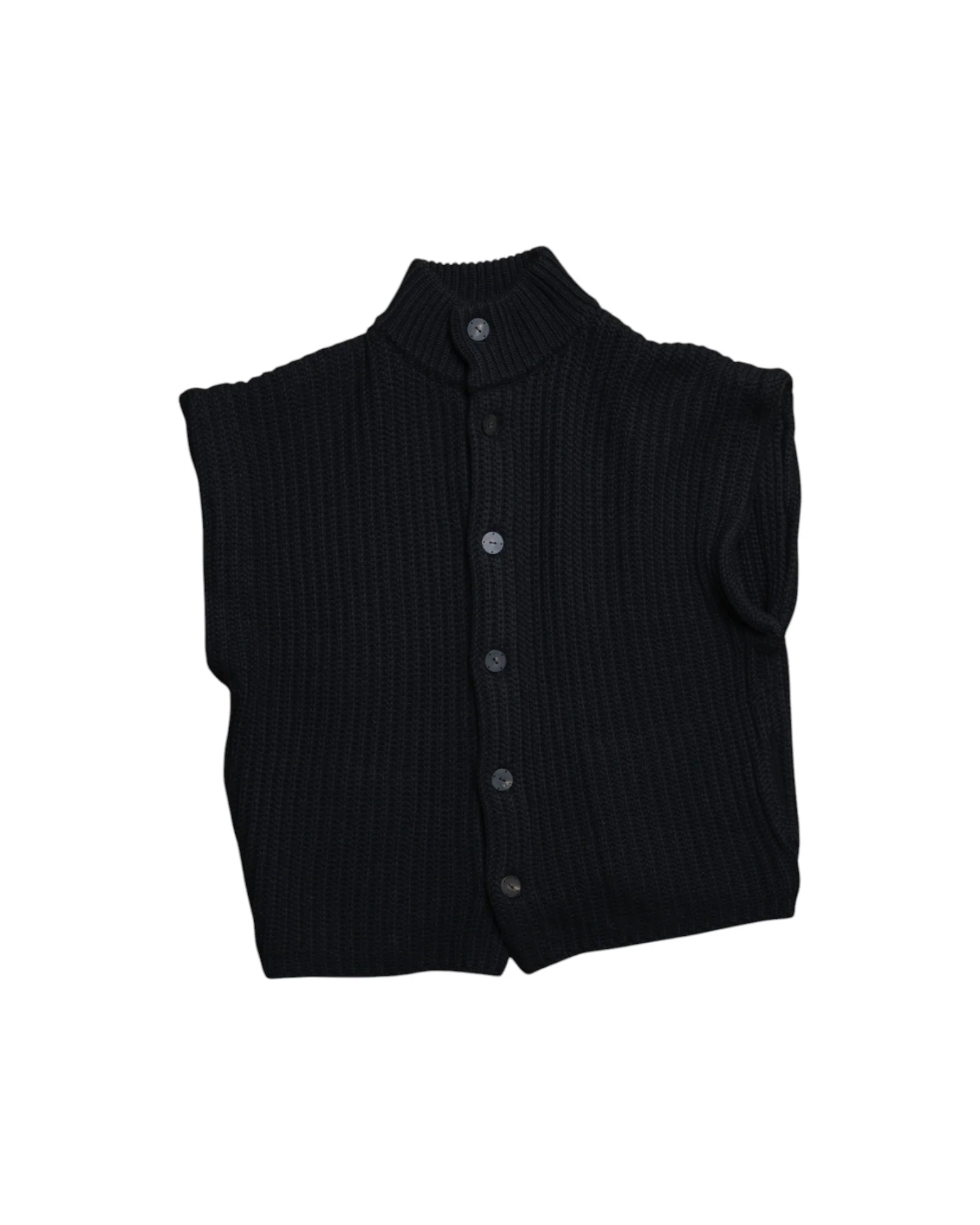Devoa Knit Vest Black