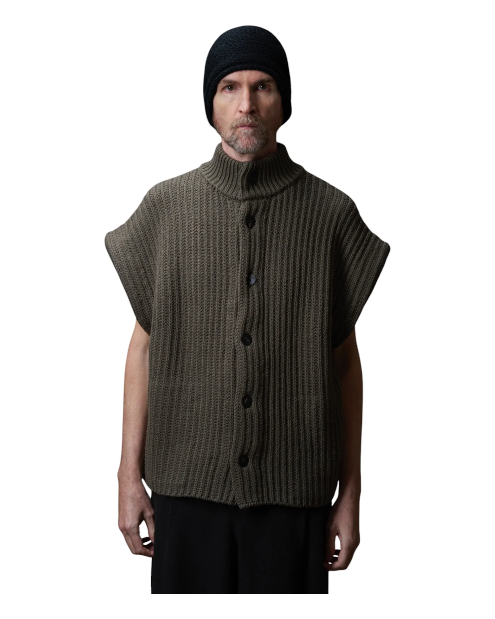 Devoa Knit Vest Grey - Image 2