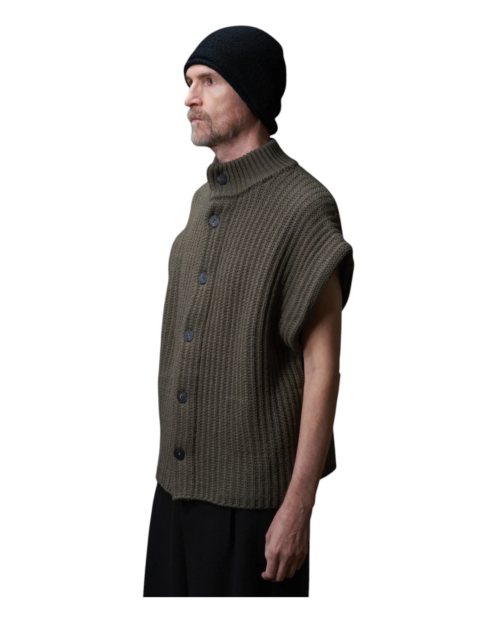 Devoa Knit Vest Grey - Image 3