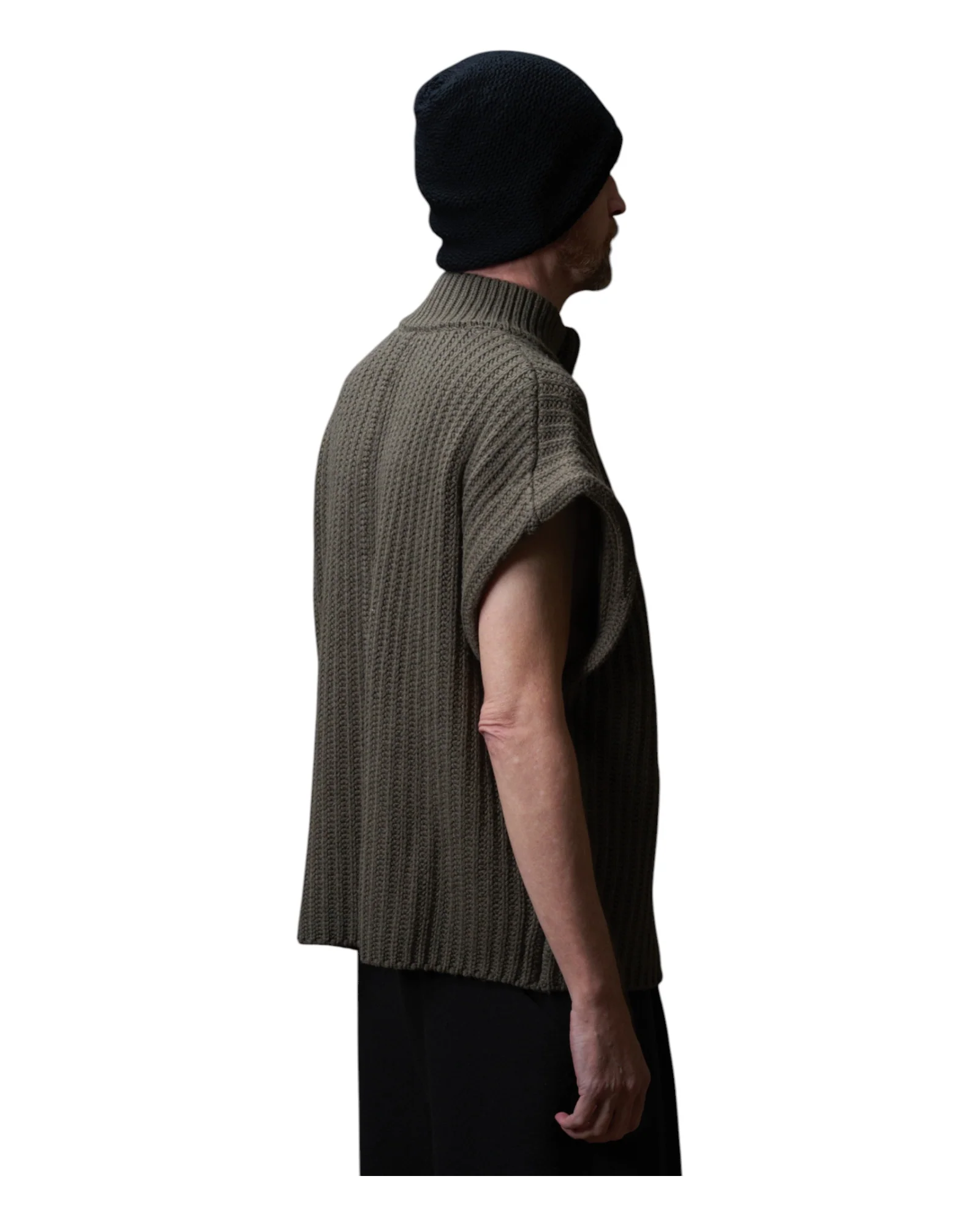 Devoa Knit Vest Grey - Image 4