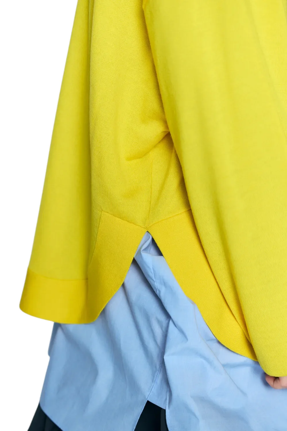 Enfold Circle Knit Pullover Yellow - Image 6
