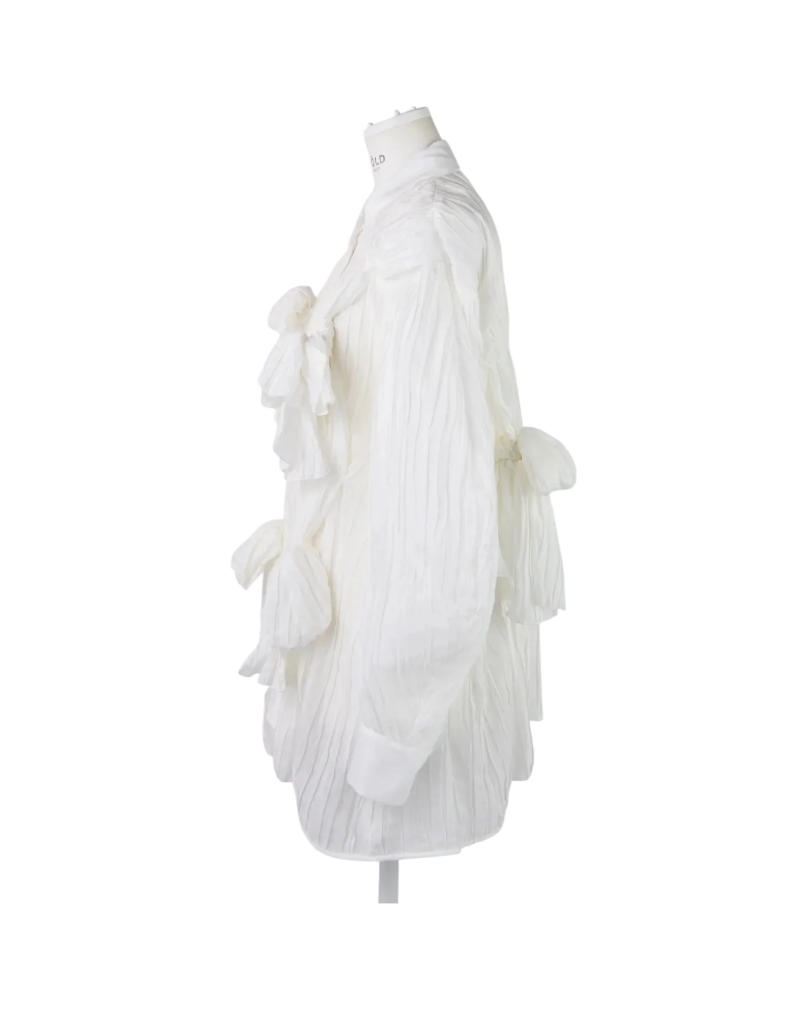 Enfold Gathered Shirt White - Image 2