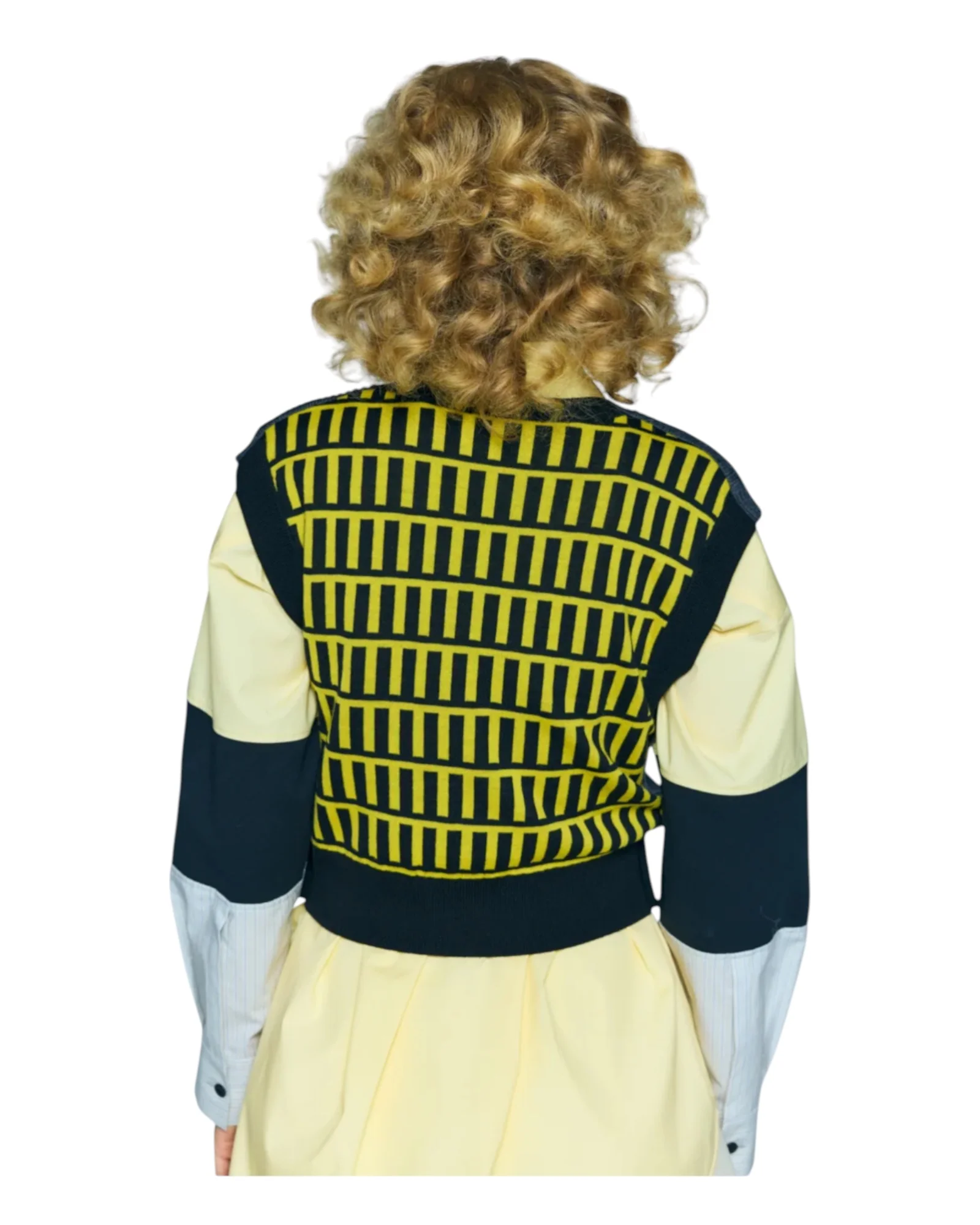 Enfold Knit VEST Charcoal Gray - Image 4