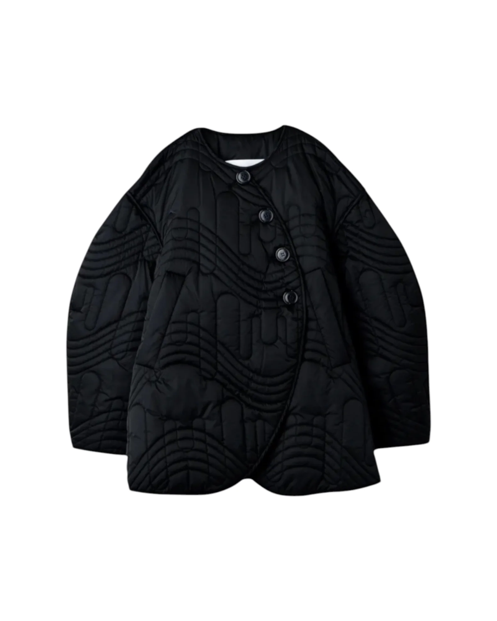 Enfold Quilted Jacket Black