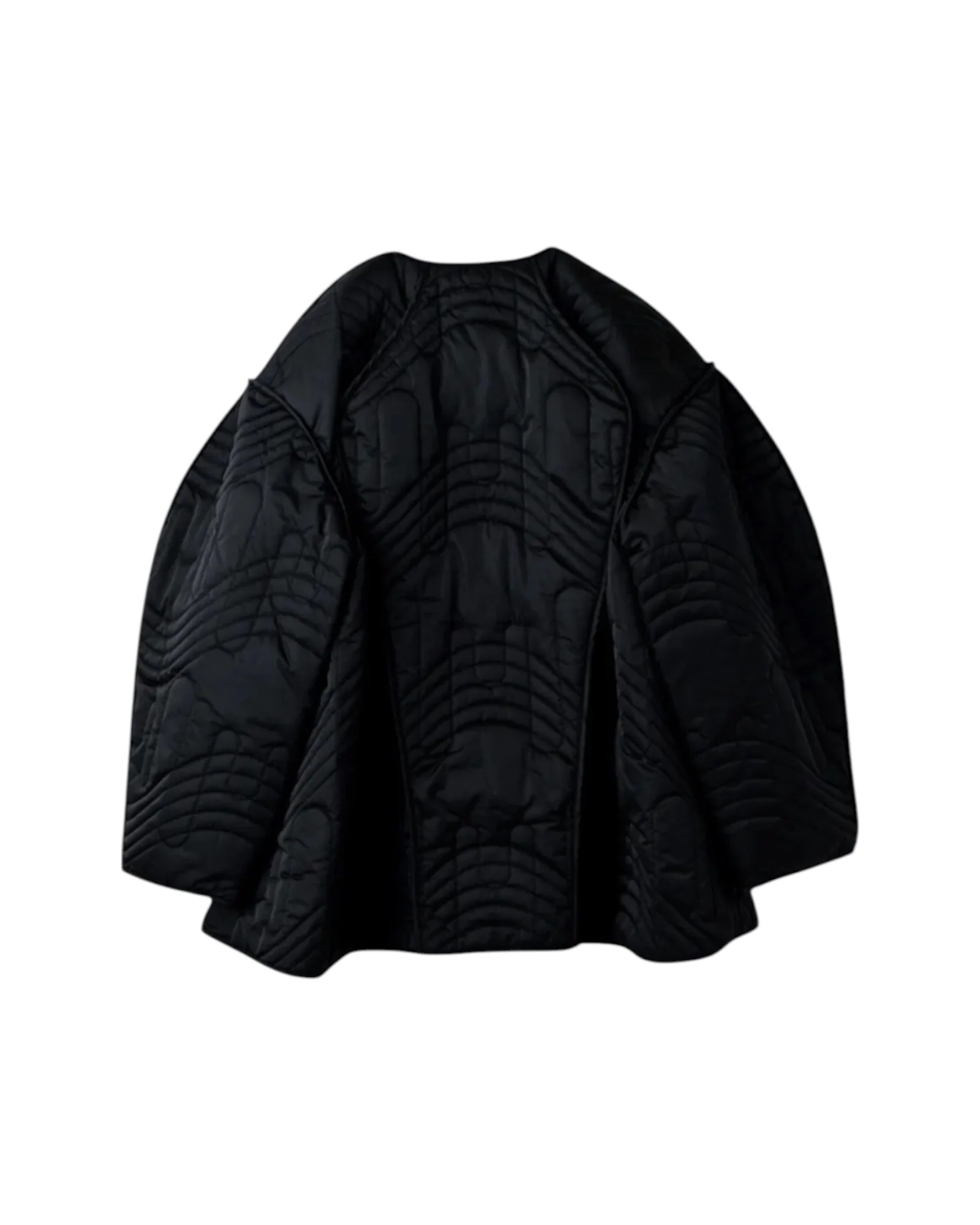 Enfold Quilted Jacket Black - Image 2