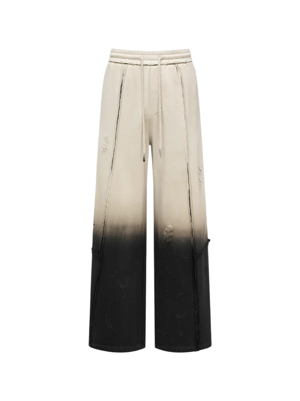 FengChenWang Gradient Washed Deconstruction Sweatpants