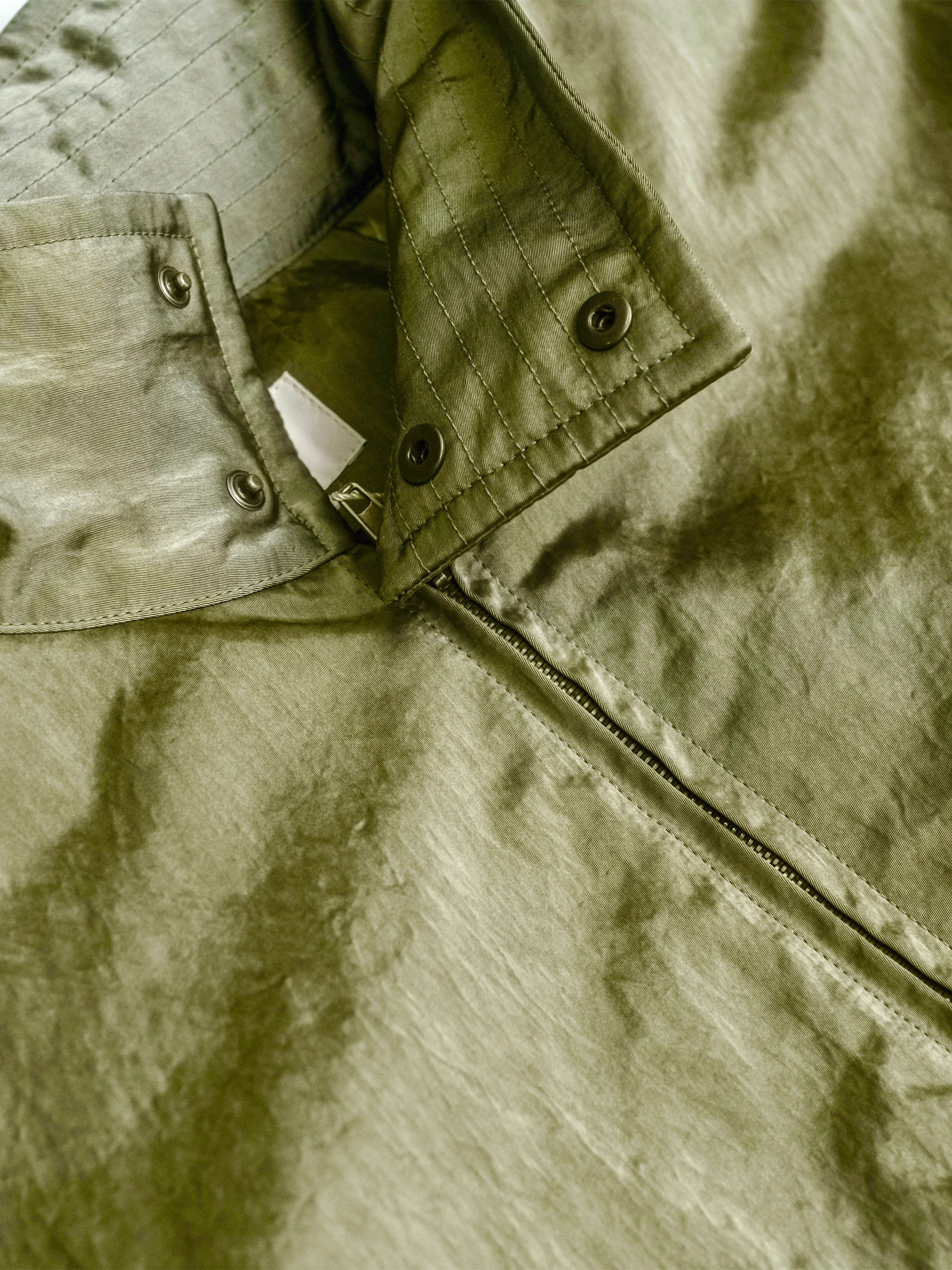 Hed Mayner Oversized Bomber Jacket Green - Image 3