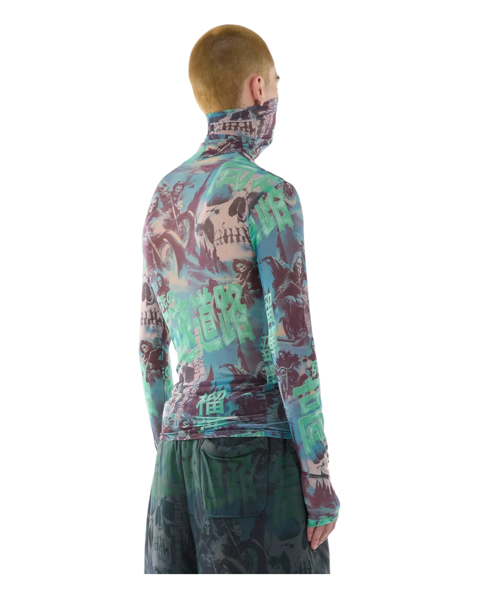 Luu Dan Masked Mesh Top Scenic Ghost Rider - Image 3