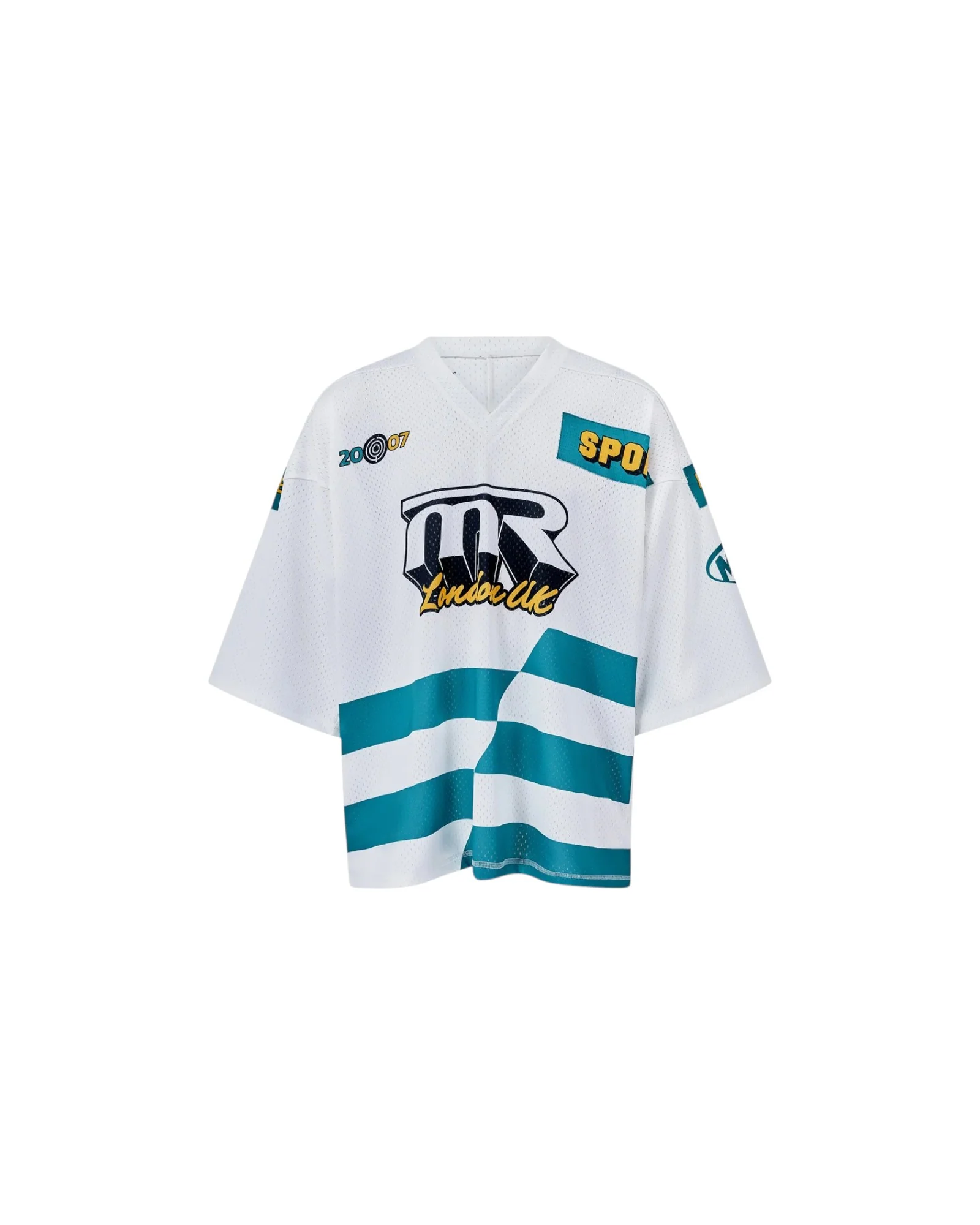 Martine Rose Oversized Football Top White