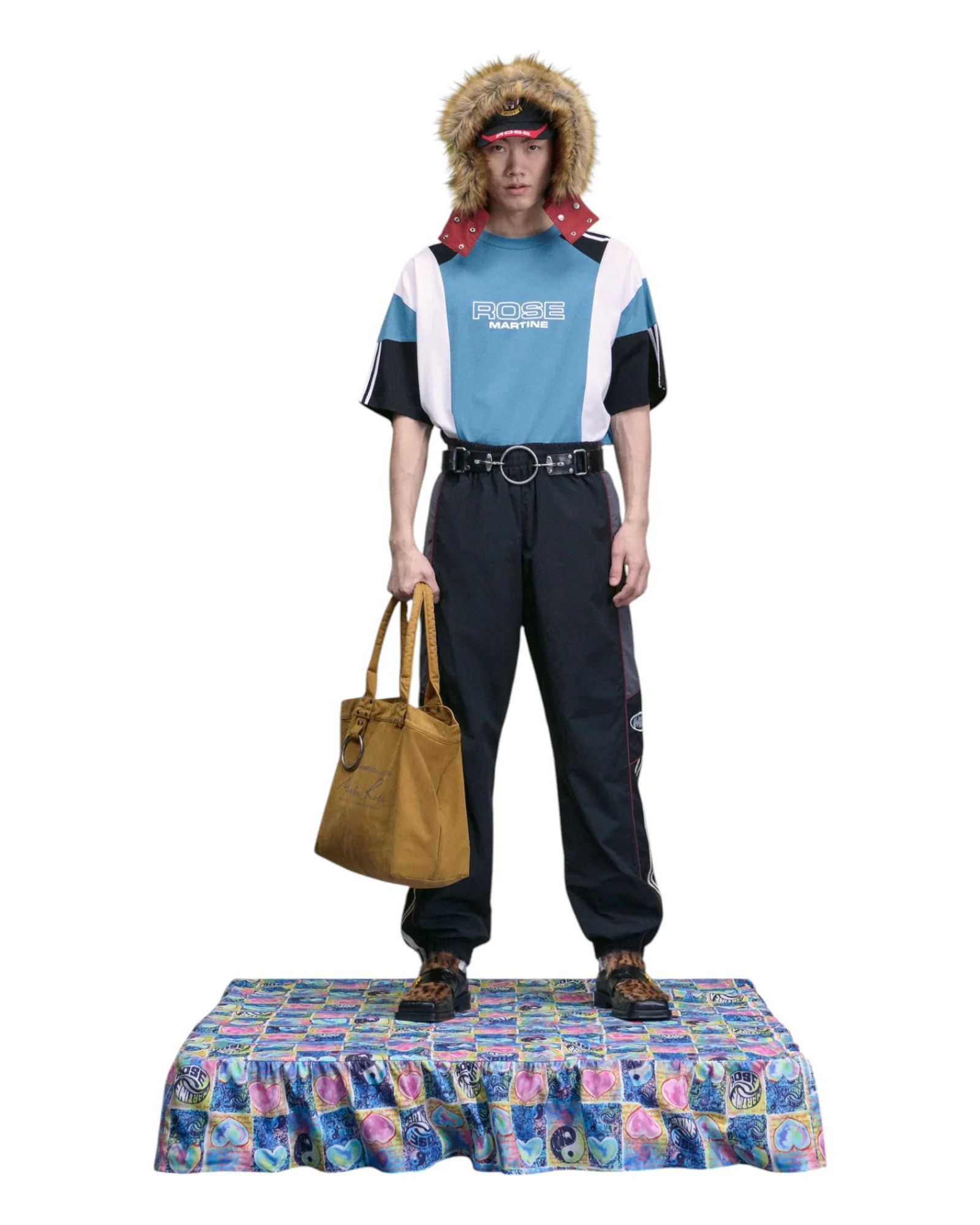Martine Rose Oversized Panelled T-shirt Blue - Image 4