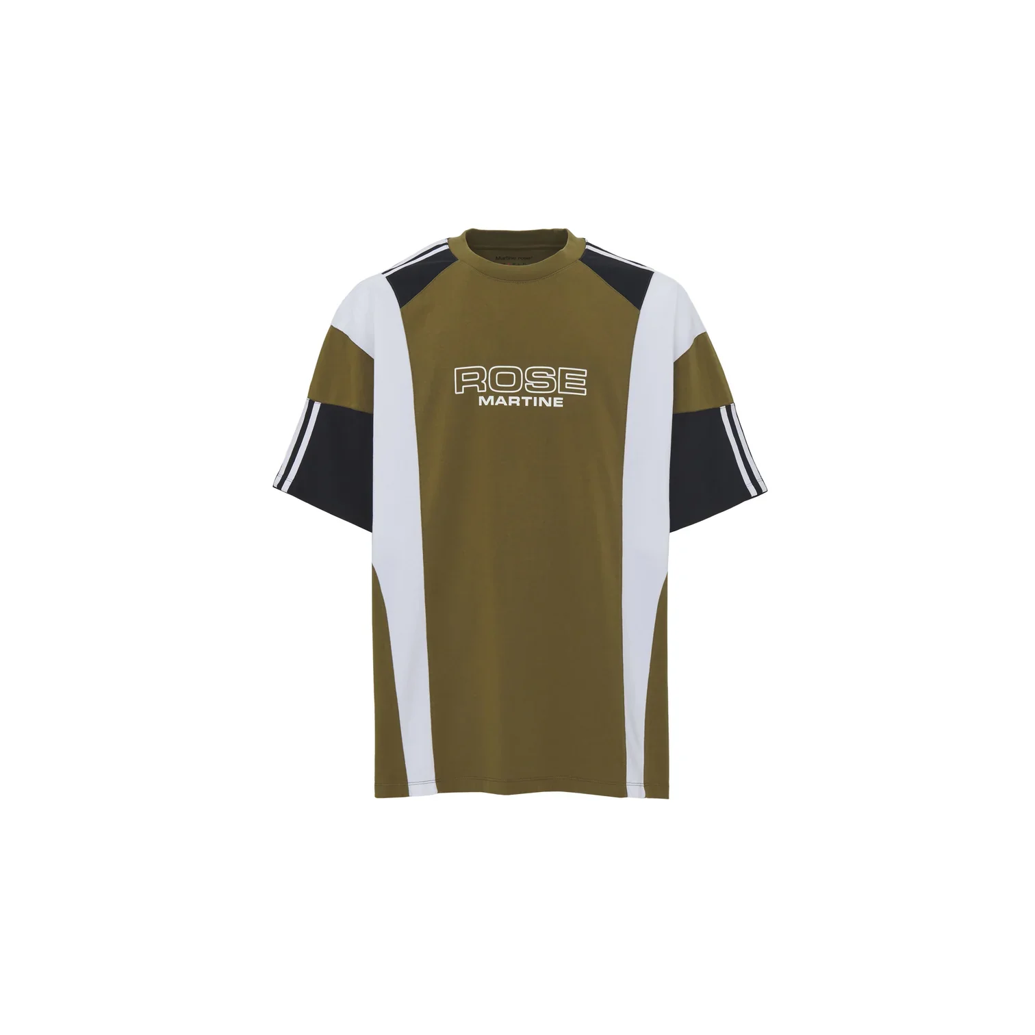 Martine Rose Oversized Panelled T-Shirt Green