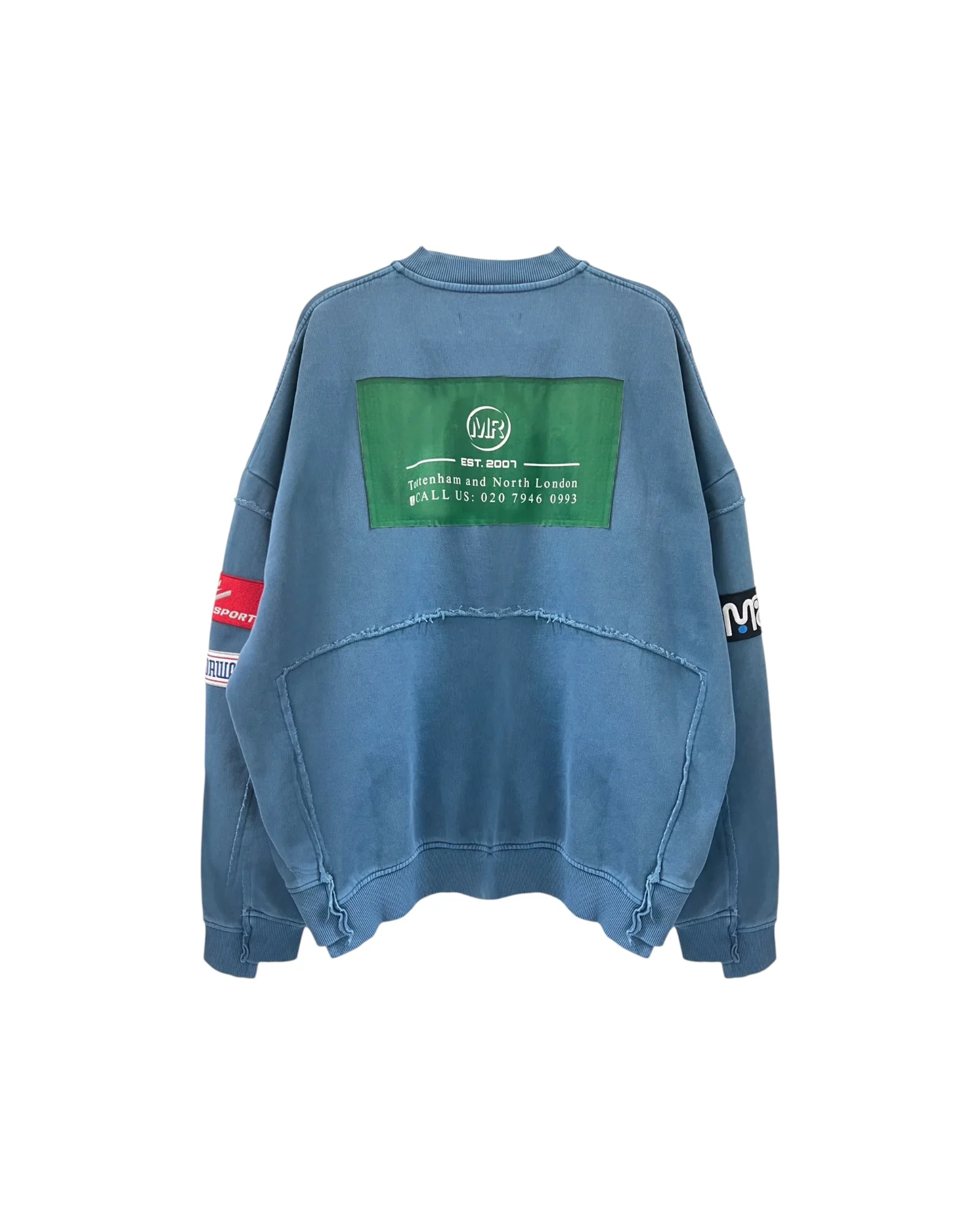 Martine Rose ZIP UP Crew Blue Agean - Image 2
