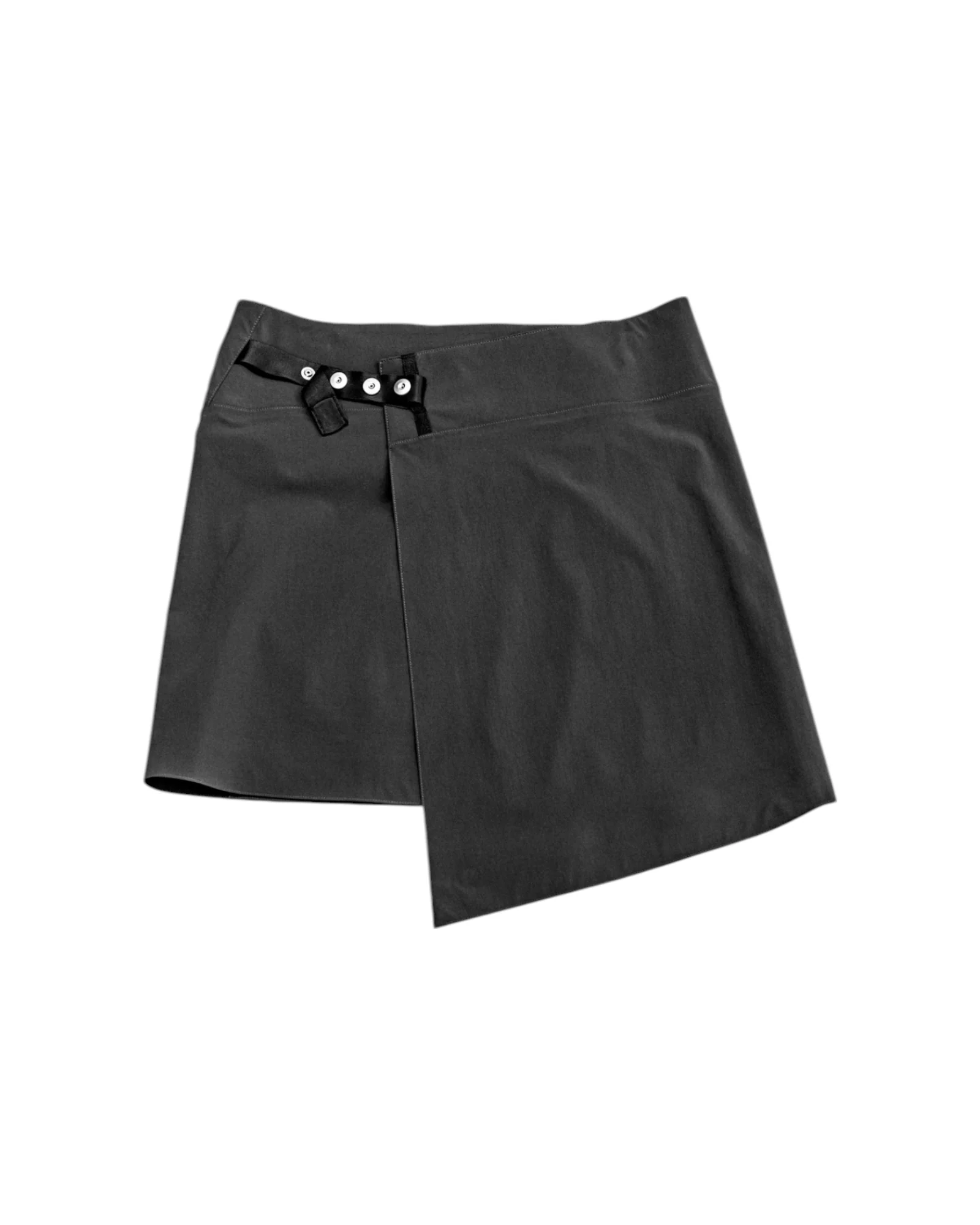 Omar Afridi Wrapped Skirt Charcoal