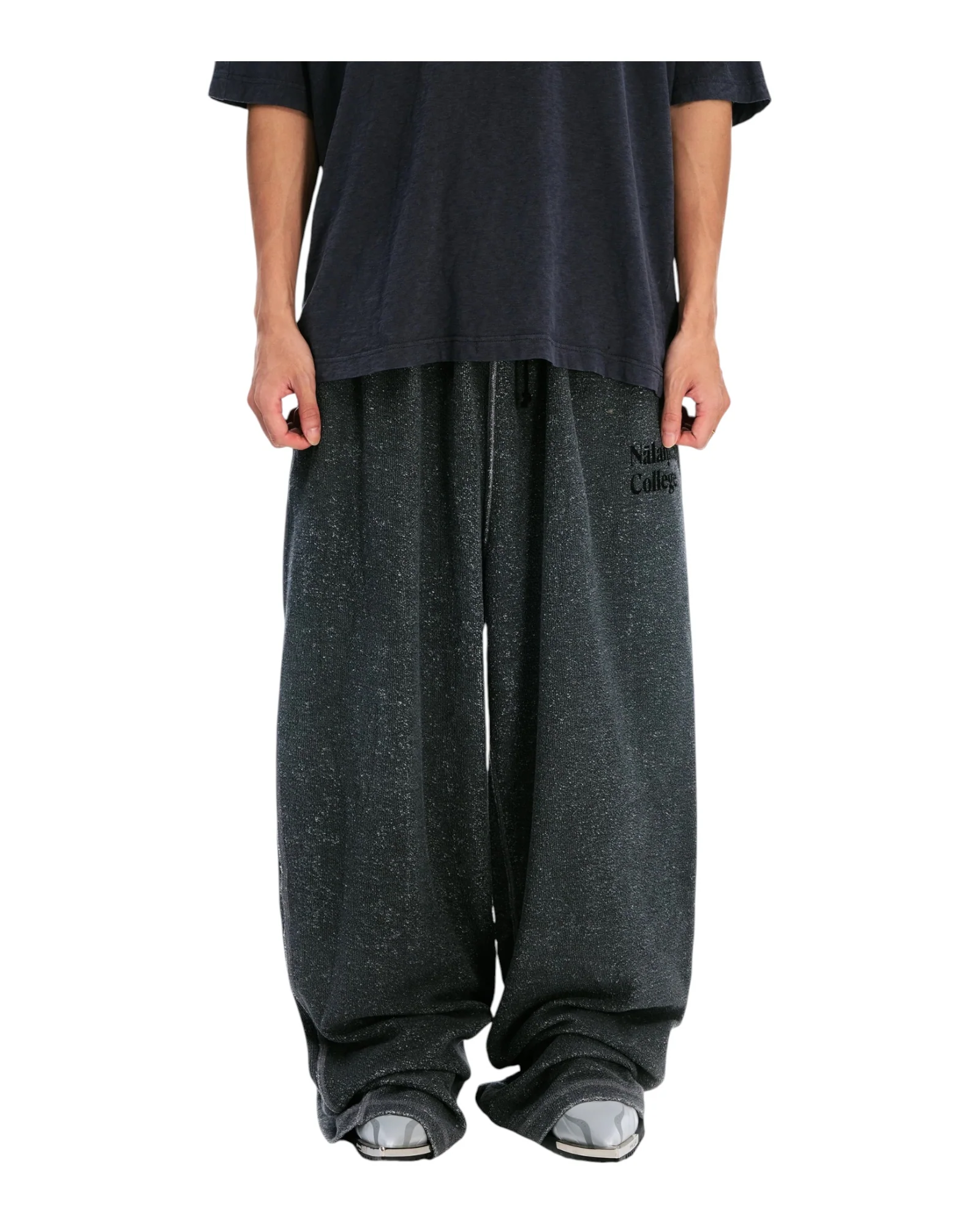 Sankuanz “Nalamda” Print Sweatpants Grey - Image 3