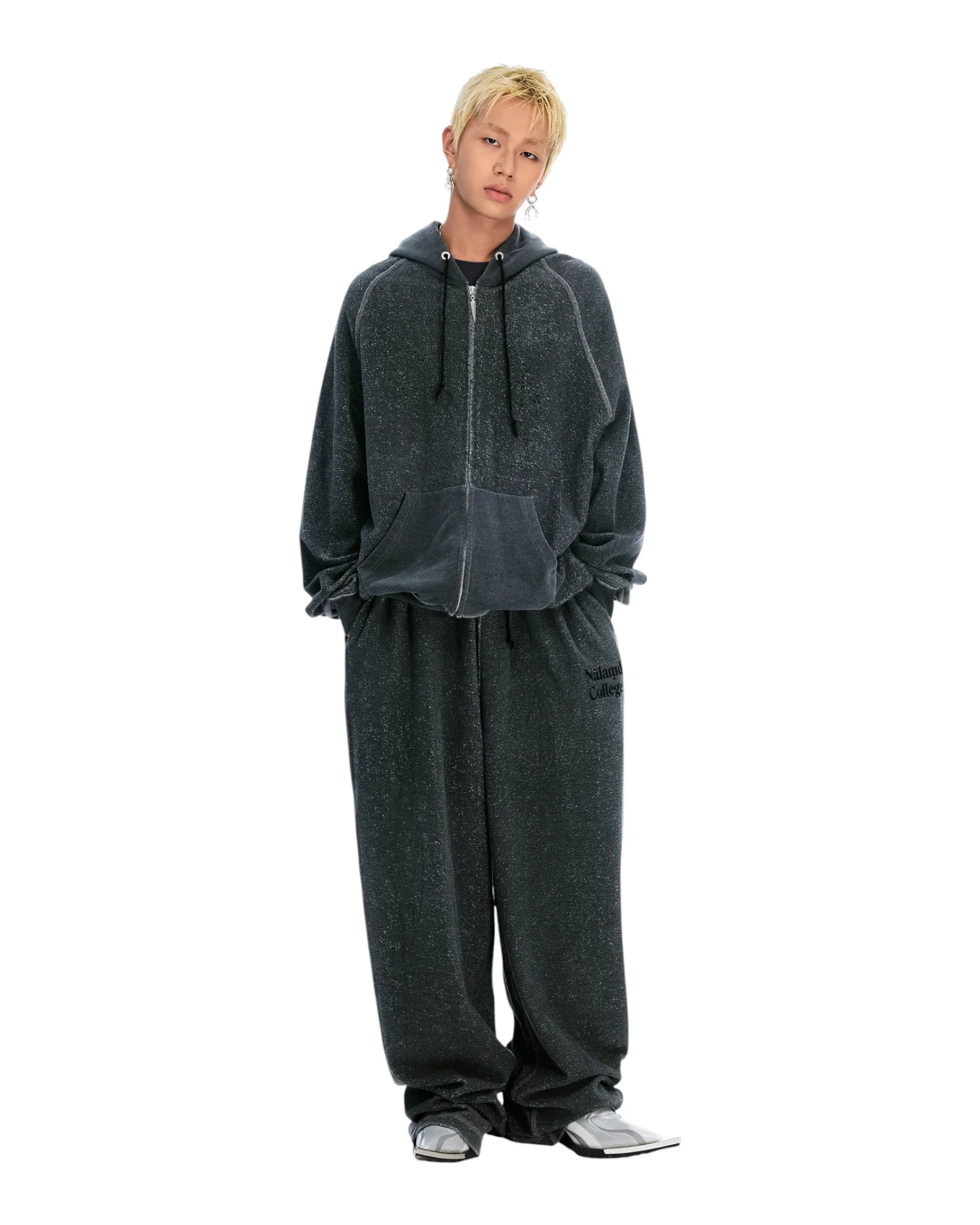 Sankuanz “Nalamda” Print Sweatpants Grey - Image 6