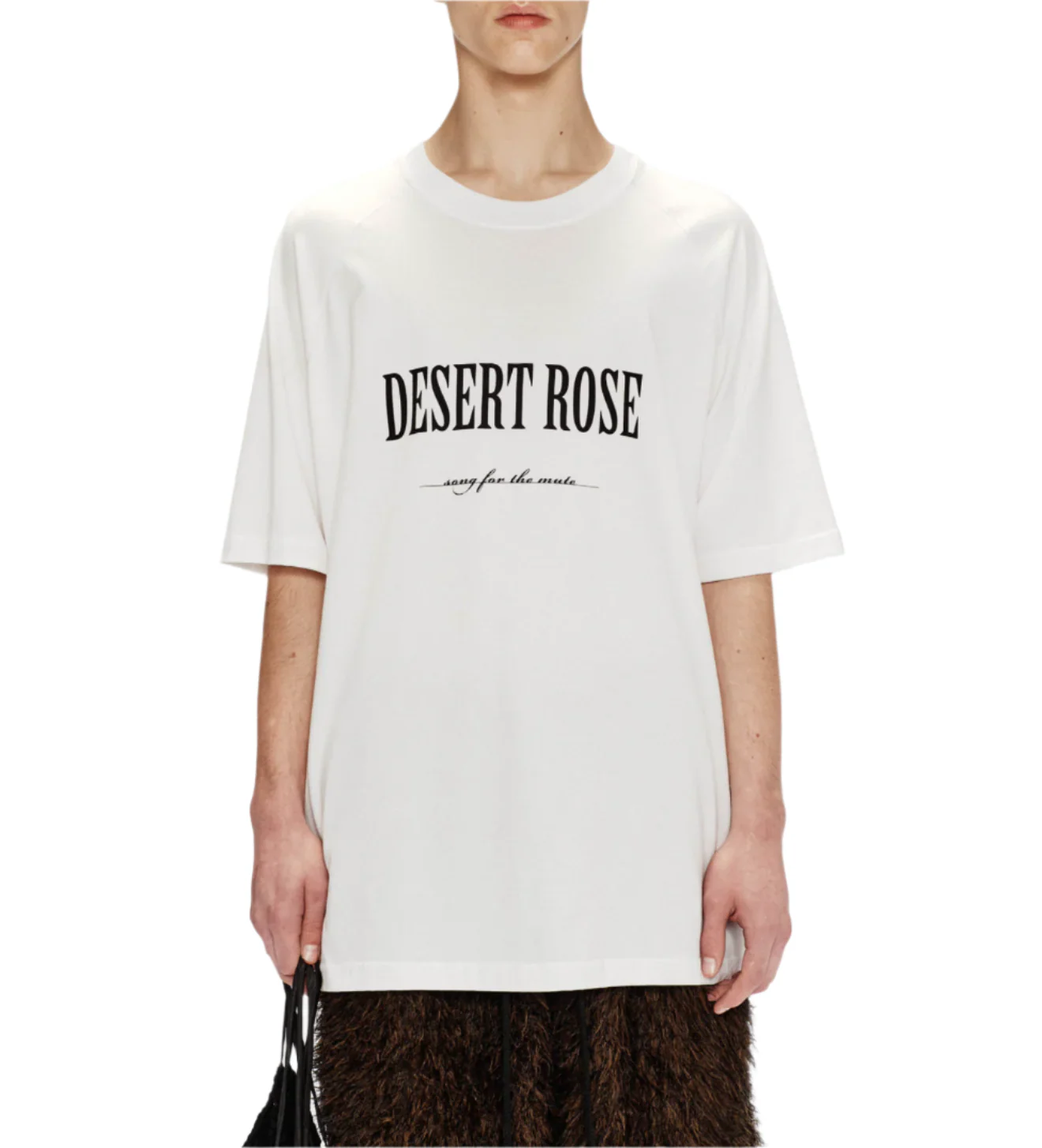 Song for the Mute Desert Rose Raglan Tee White - Image 2
