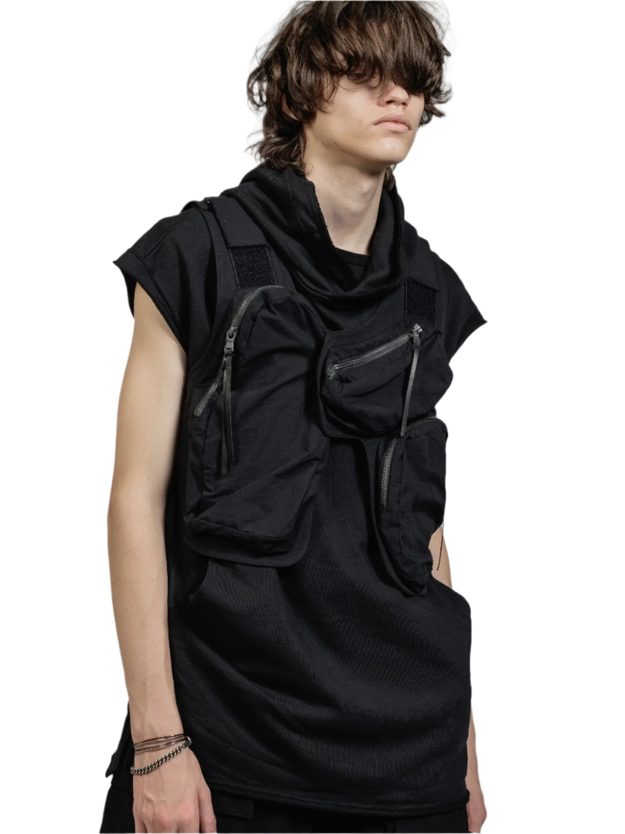 The Viridi-Anne Vest Bag Black - Image 6